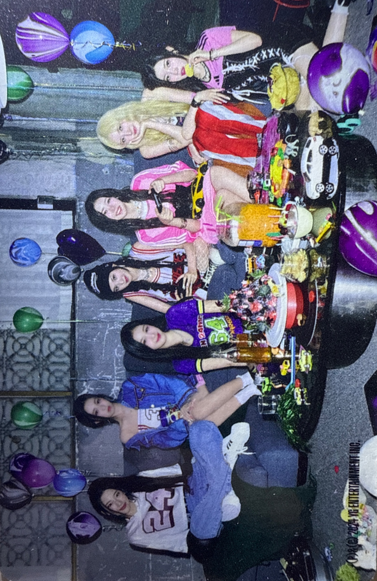 Ahyeon BABYMONSTER photocard back side - Selfie photocards (Ahyeon Ver.)