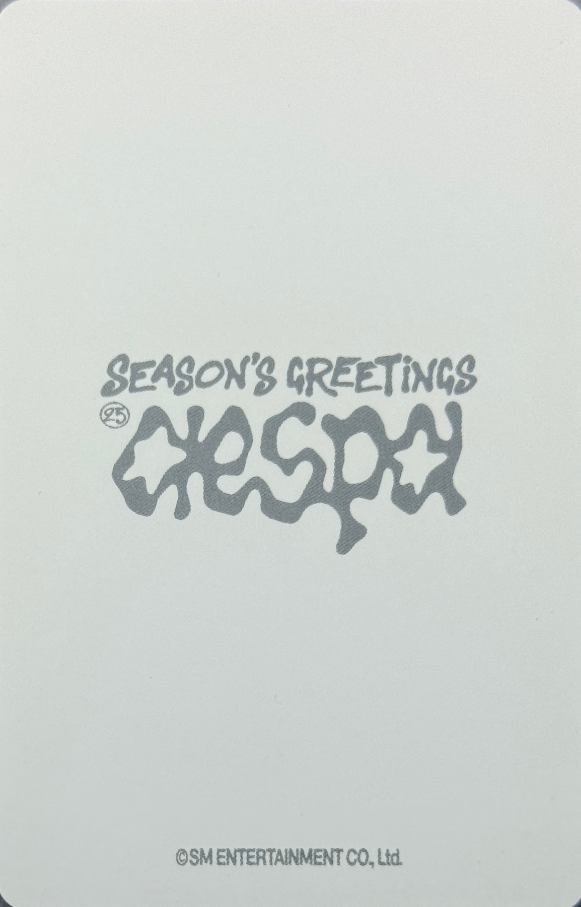 Winter aespa photocard back side - Photocards