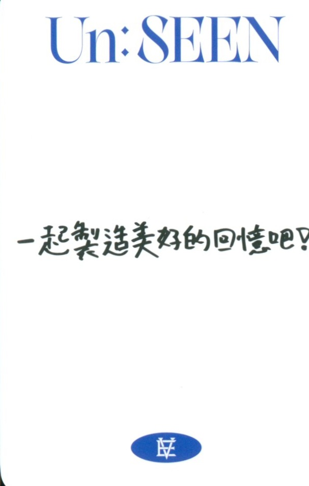 Keita EVNNE photocard back side - Taipei Offline
