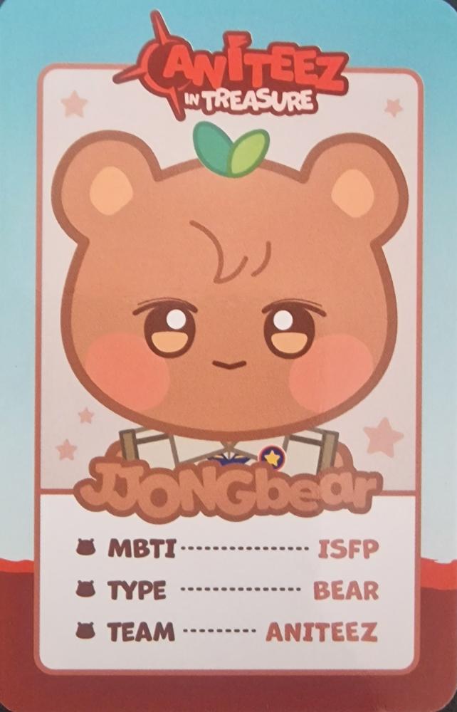 Jongho ATEEZ photocard back side - Trading Cards