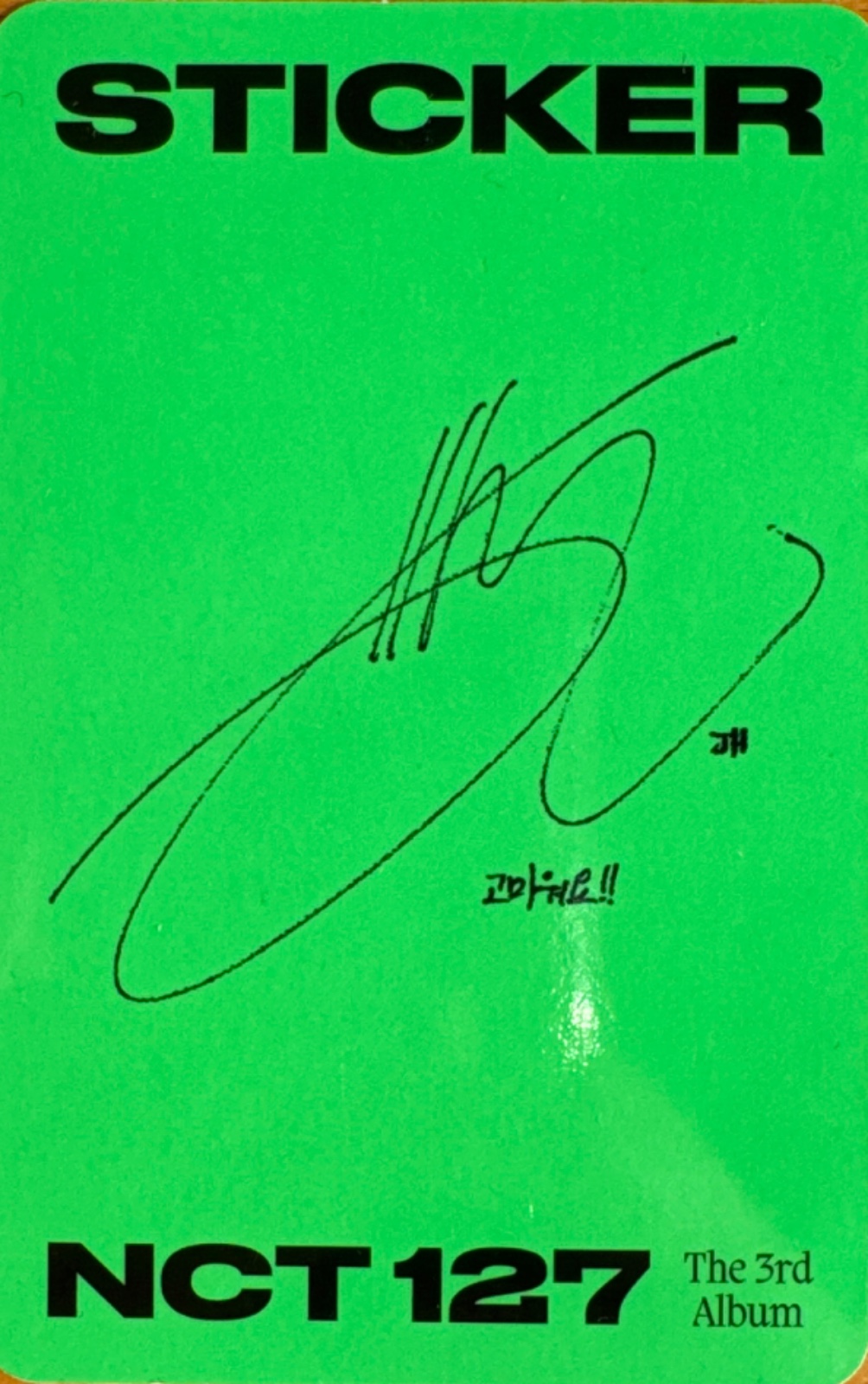 Jaehyun NCT 127 photocard back side - Photocards