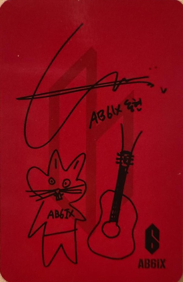 Donghyun AB6IX photocard back side - Photocard