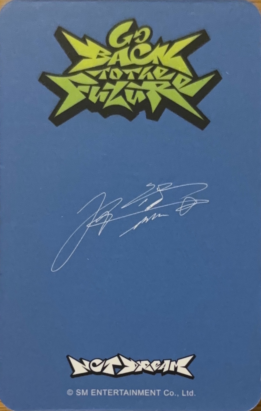 Chenle NCT DREAM photocard back side - Fansing Benefit
