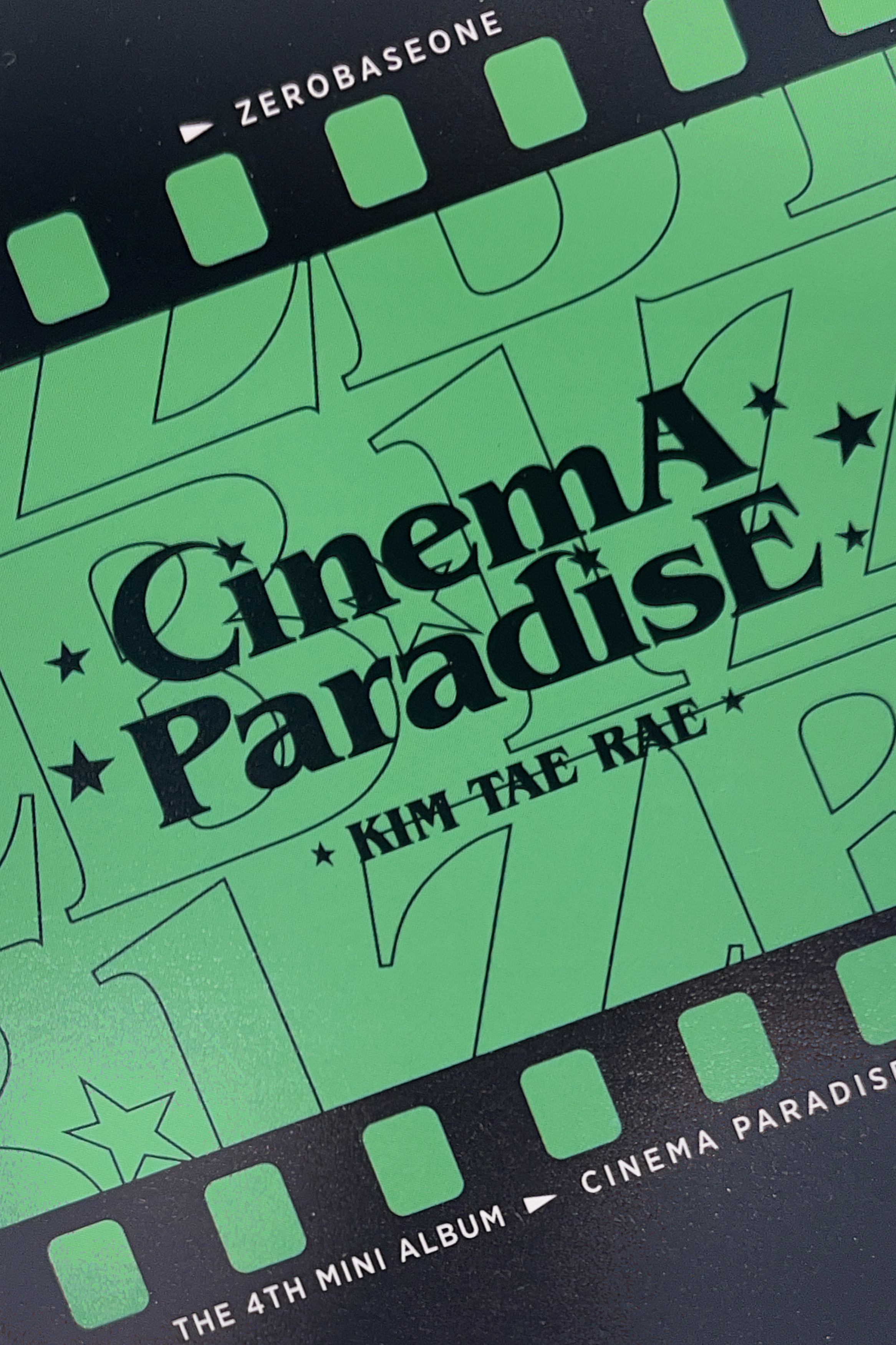 Taerae ZEROBASEONE photocard back side - Selfie Photocards