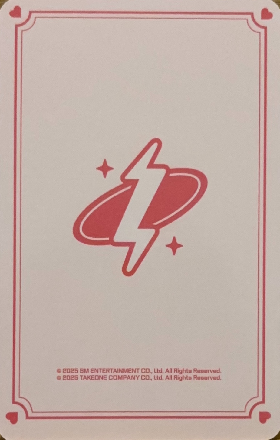 Kun NCT photocard back side - Cupid ver. Set