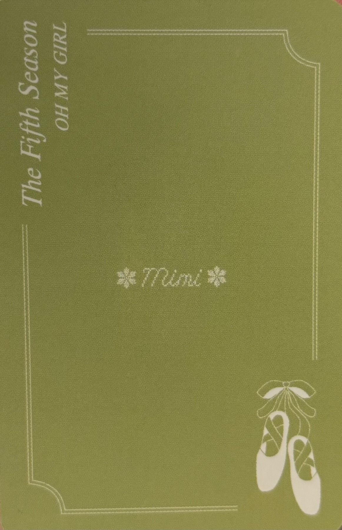 Mimi OH MY GIRL photocard back side - Concept Photocard