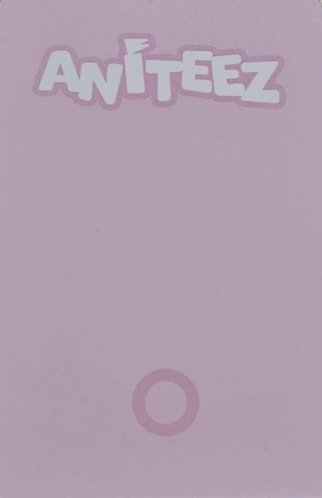 Seonghwa ATEEZ photocard back side - Random Trading Card