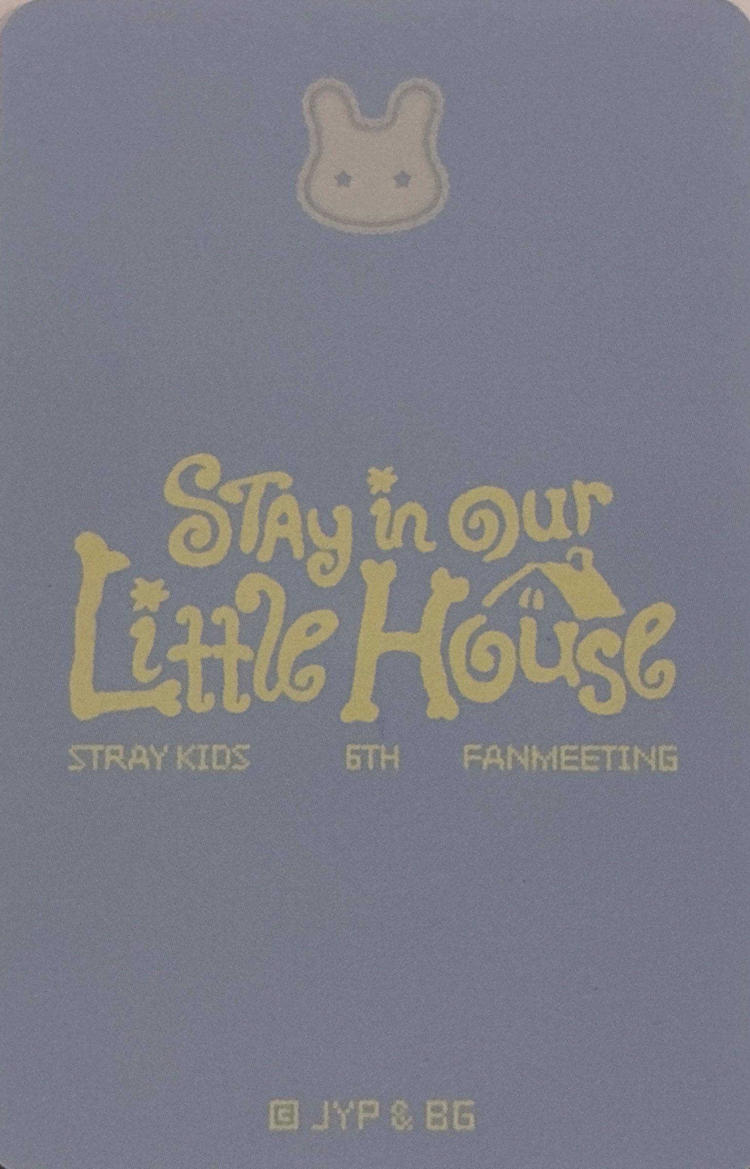 Hyunjin Stray Kids photocard back side - Offline Benefit