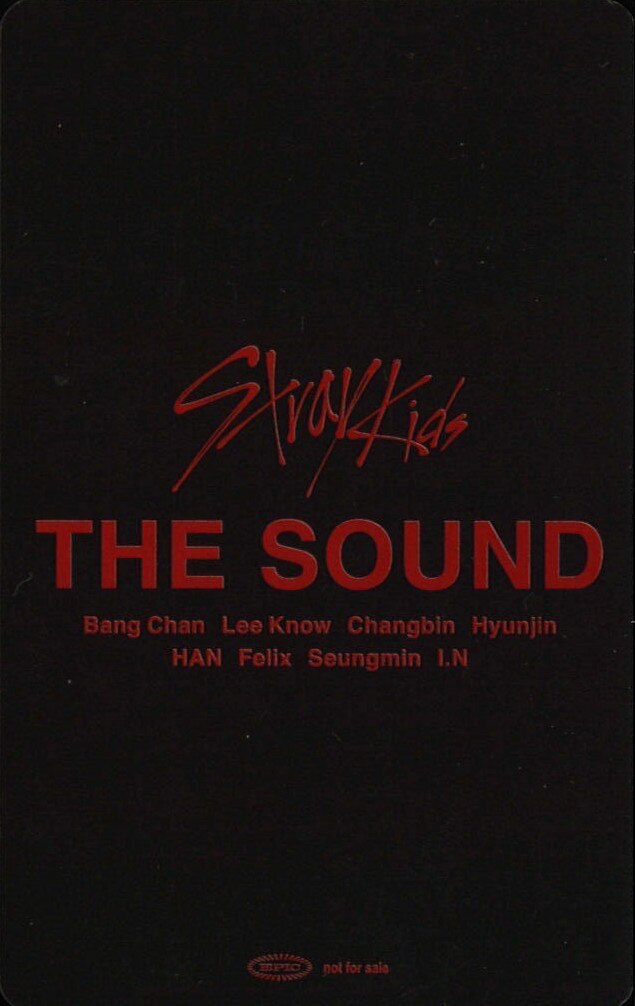 Lee Know Stray Kids photocard back side - February 12 (Saitama)