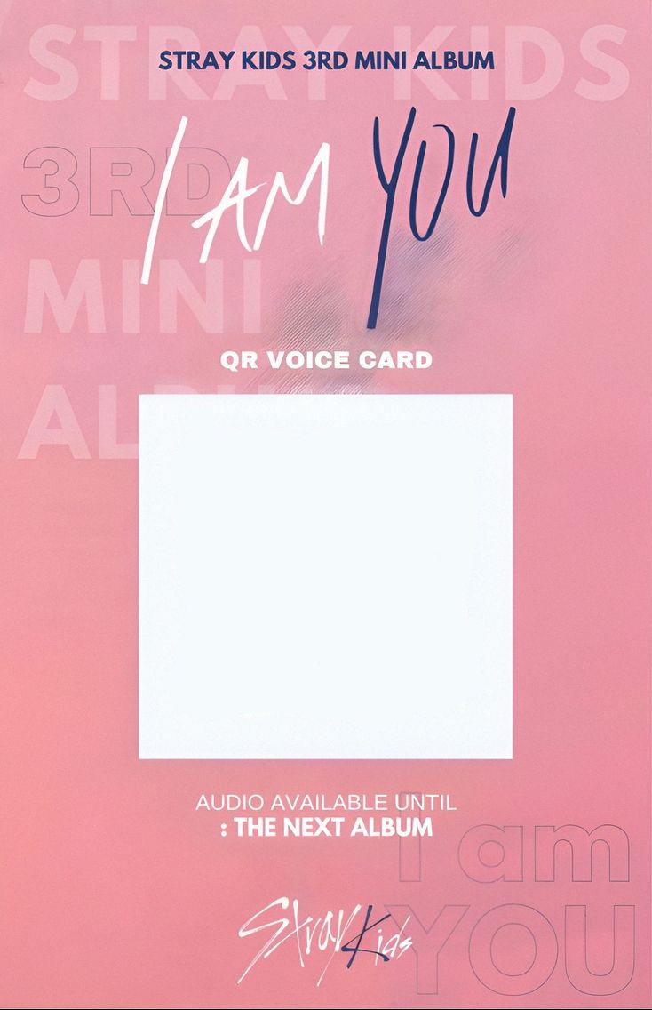 Changbin Stray Kids photocard back side - QR Photocard C ver.