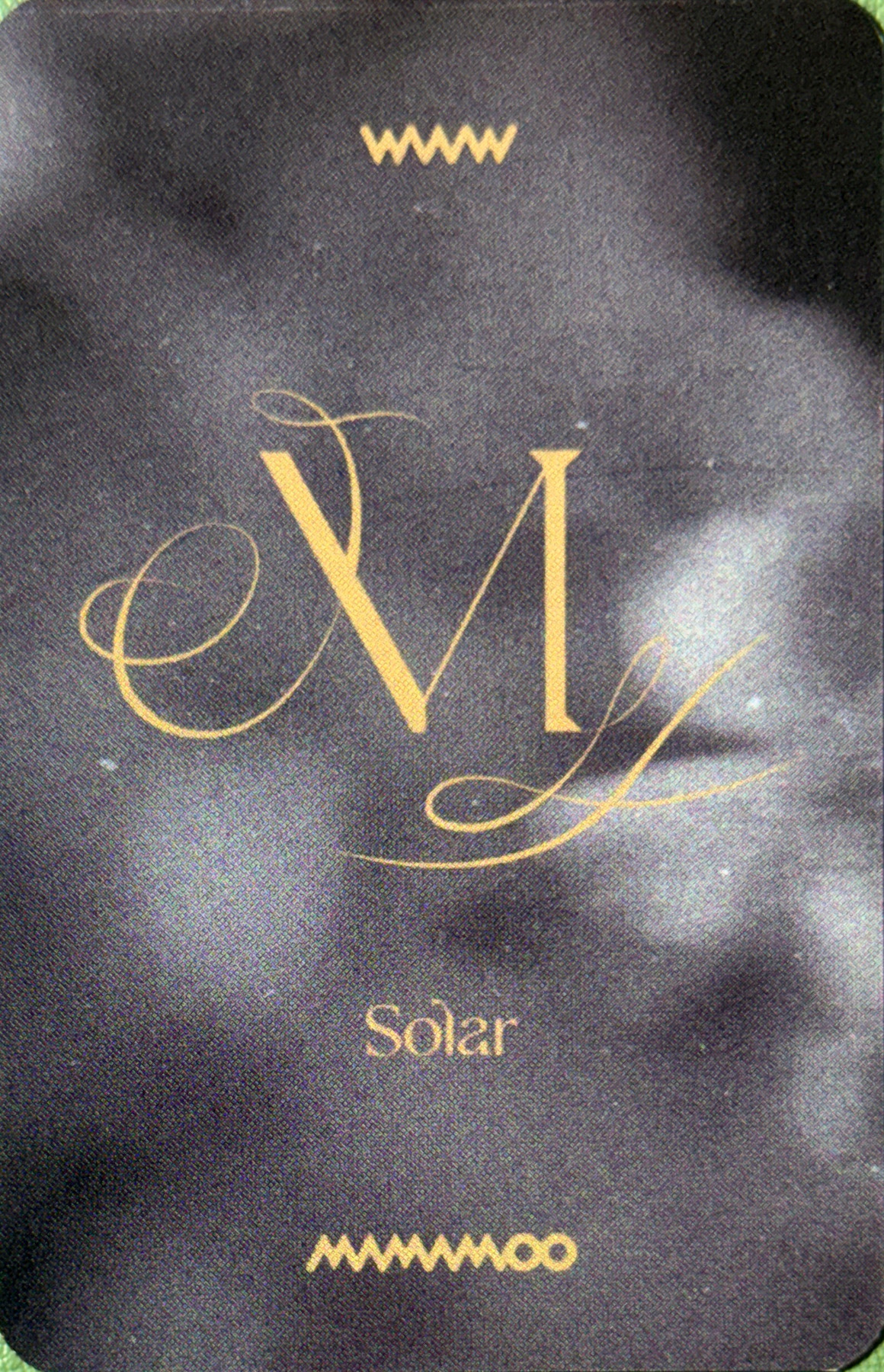 Solar MAMAMOO photocard back side - Offline