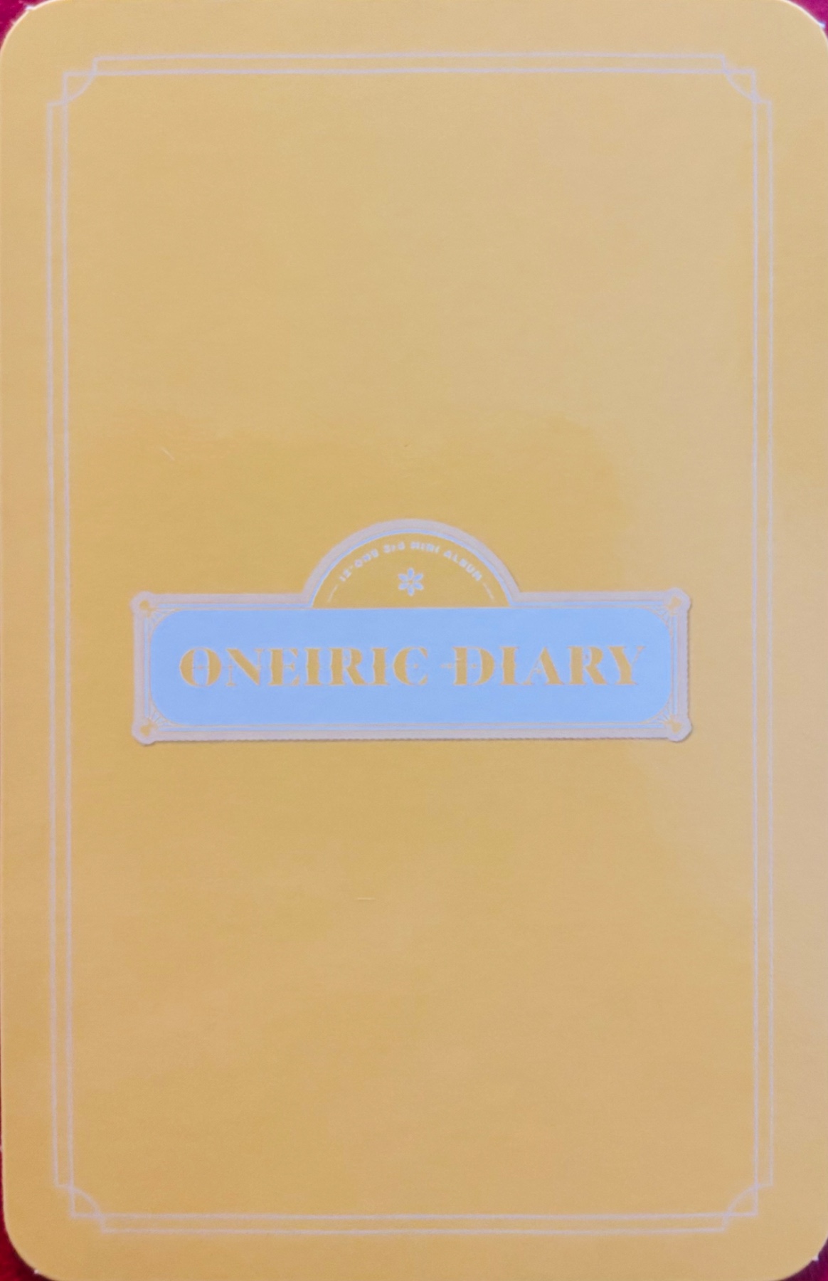 Yena IZ*ONE photocard back side - Photocard