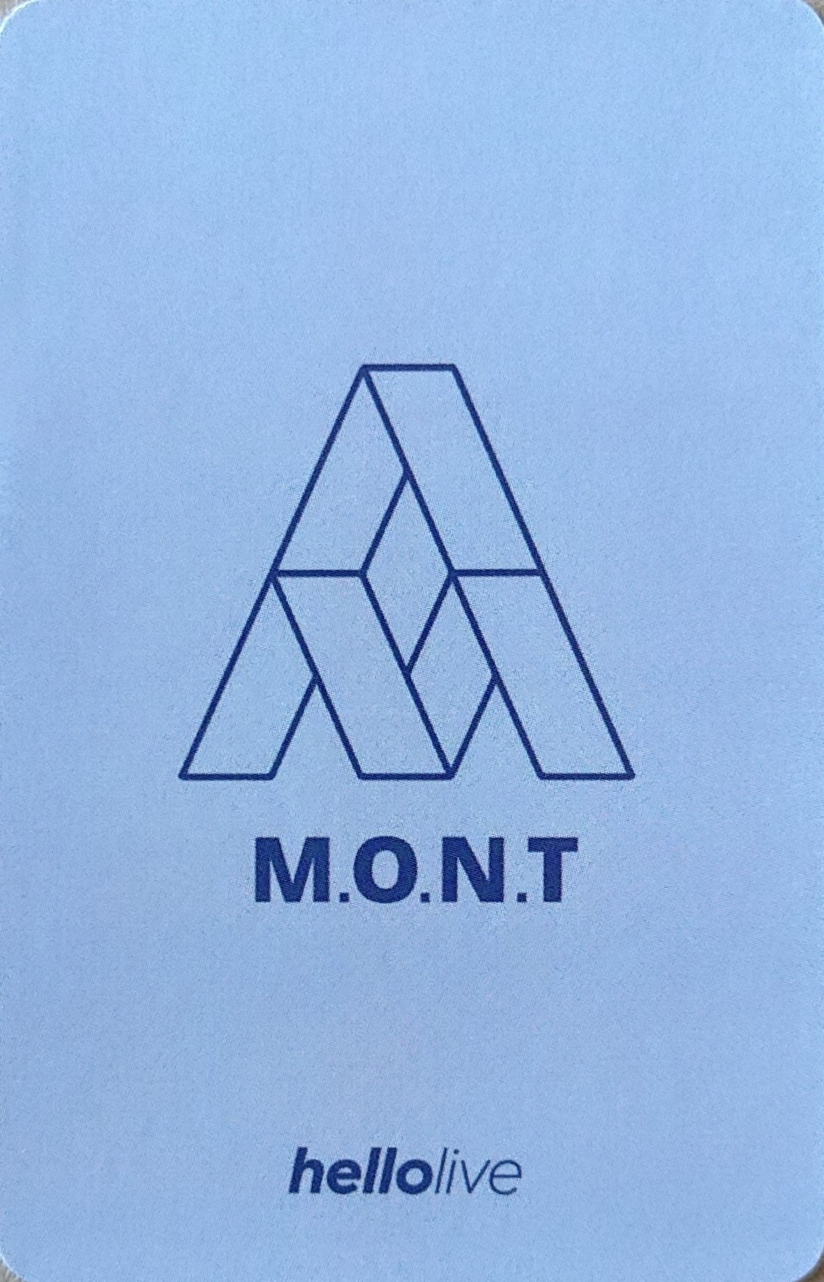 Bitsaeon M.O.N.T photocard back side - Online