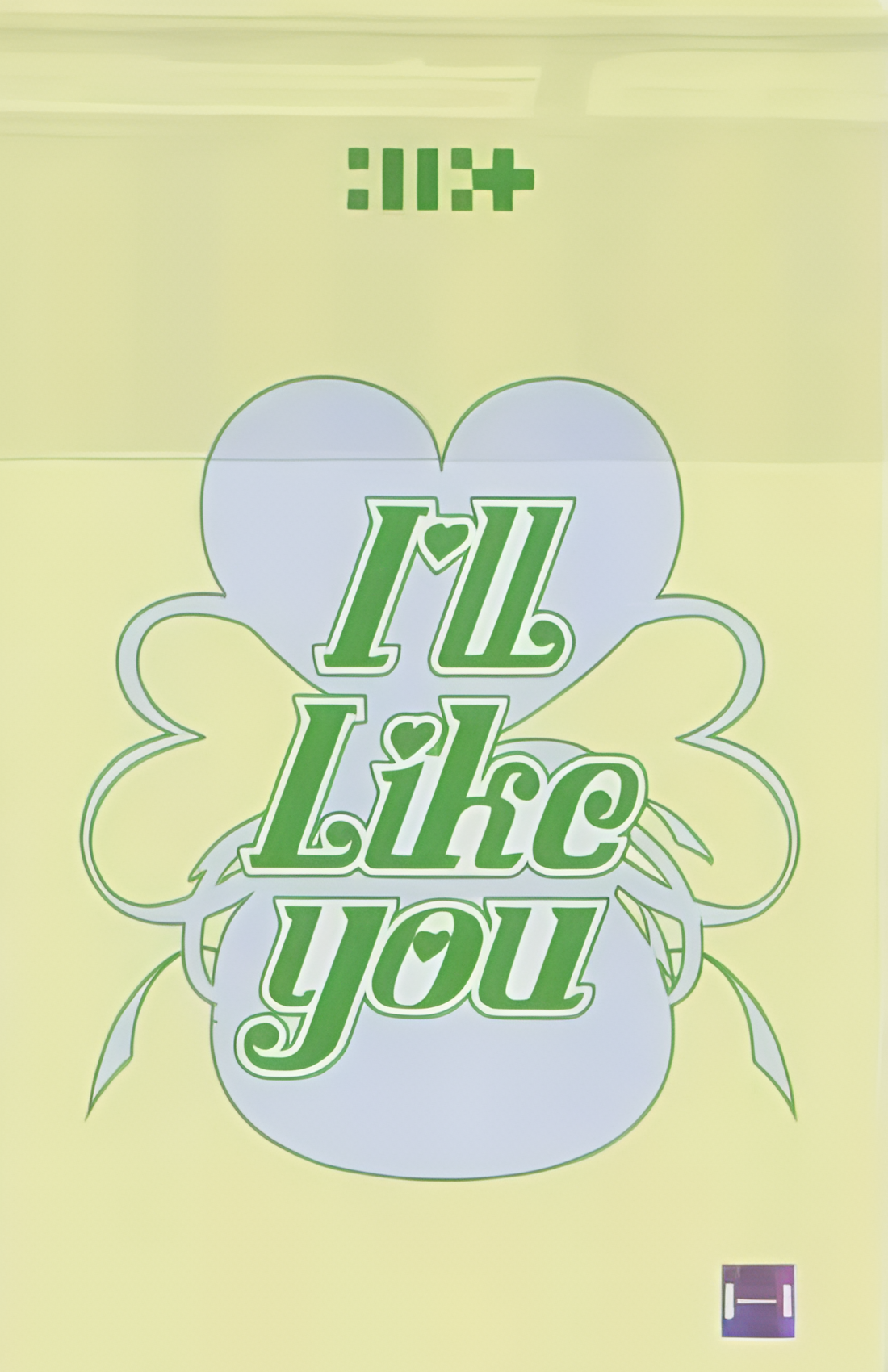 Iroha ILLIT photocard back side - Lucky Draw