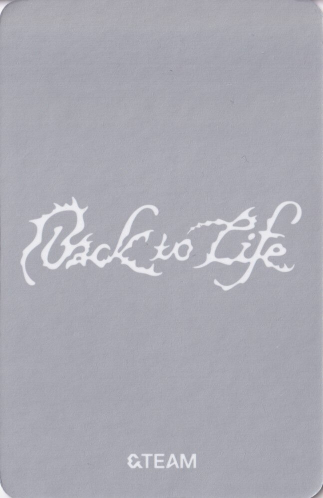 Jo & Yuma &TEAM photocard back side - Unit Photocard