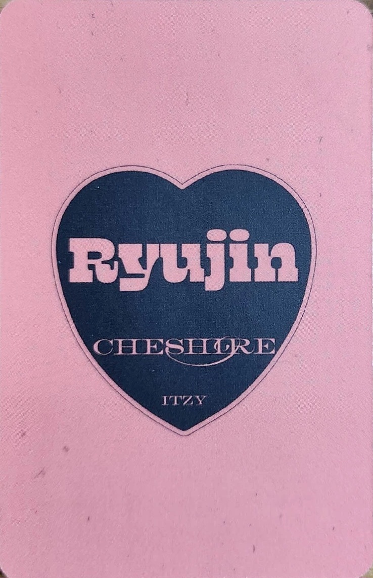 Ryujin ITZY photocard back side - Photocard