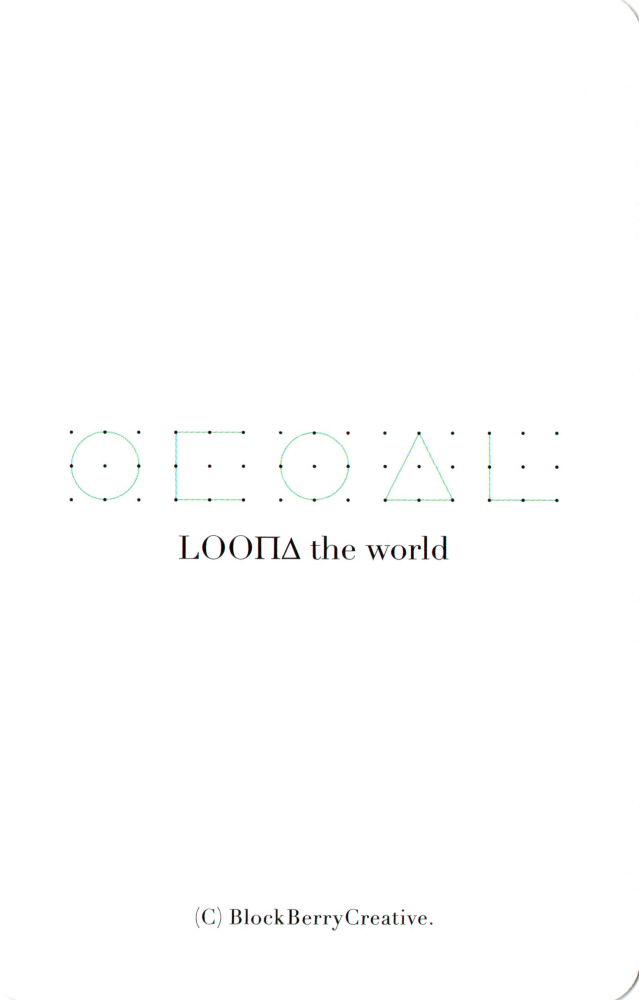 Gowon & Chuu LOONA photocard back side - Photocards