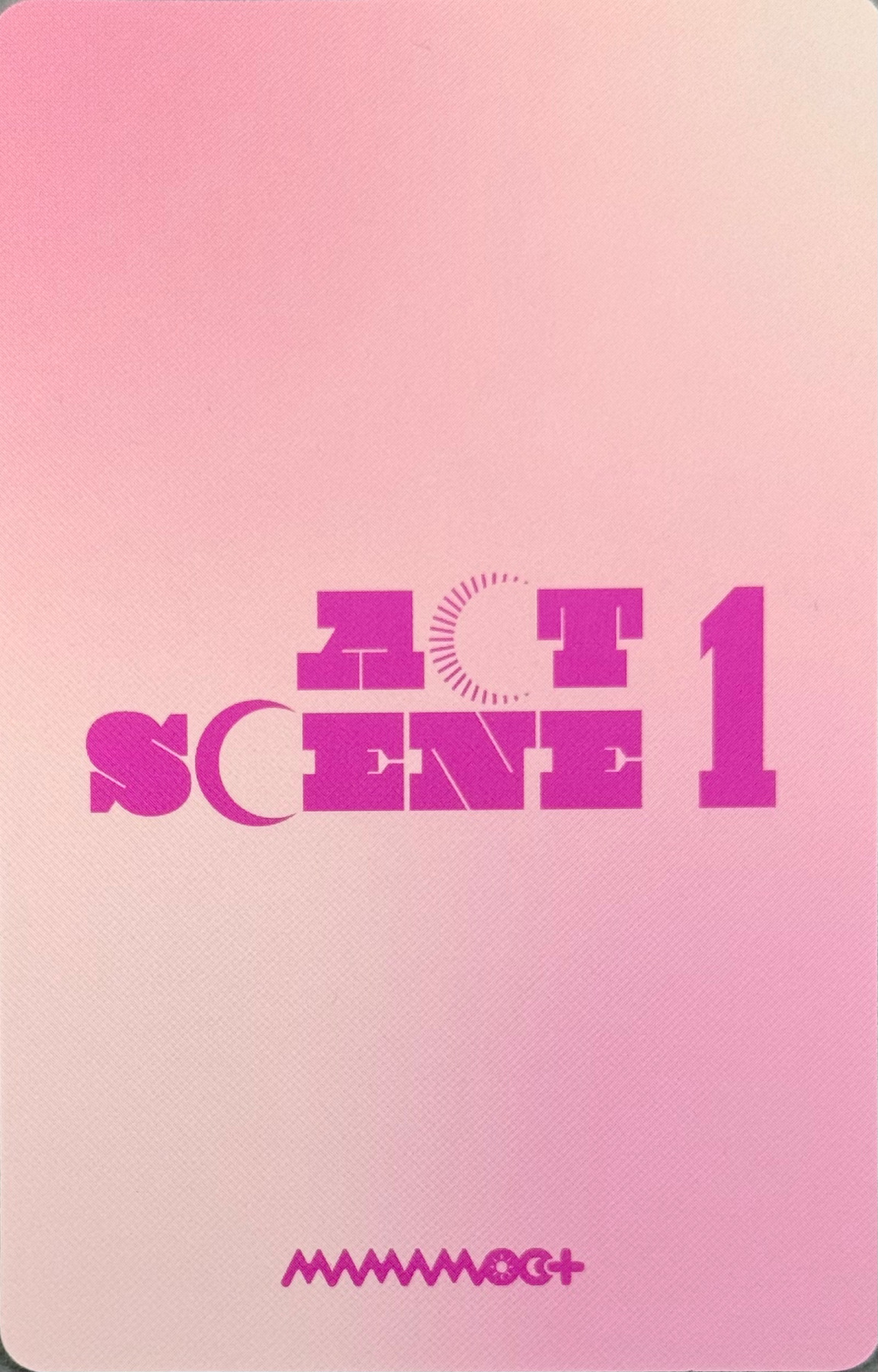 Solar & Moonbyul MAMAMOO+ photocard back side - Preorder Benefit