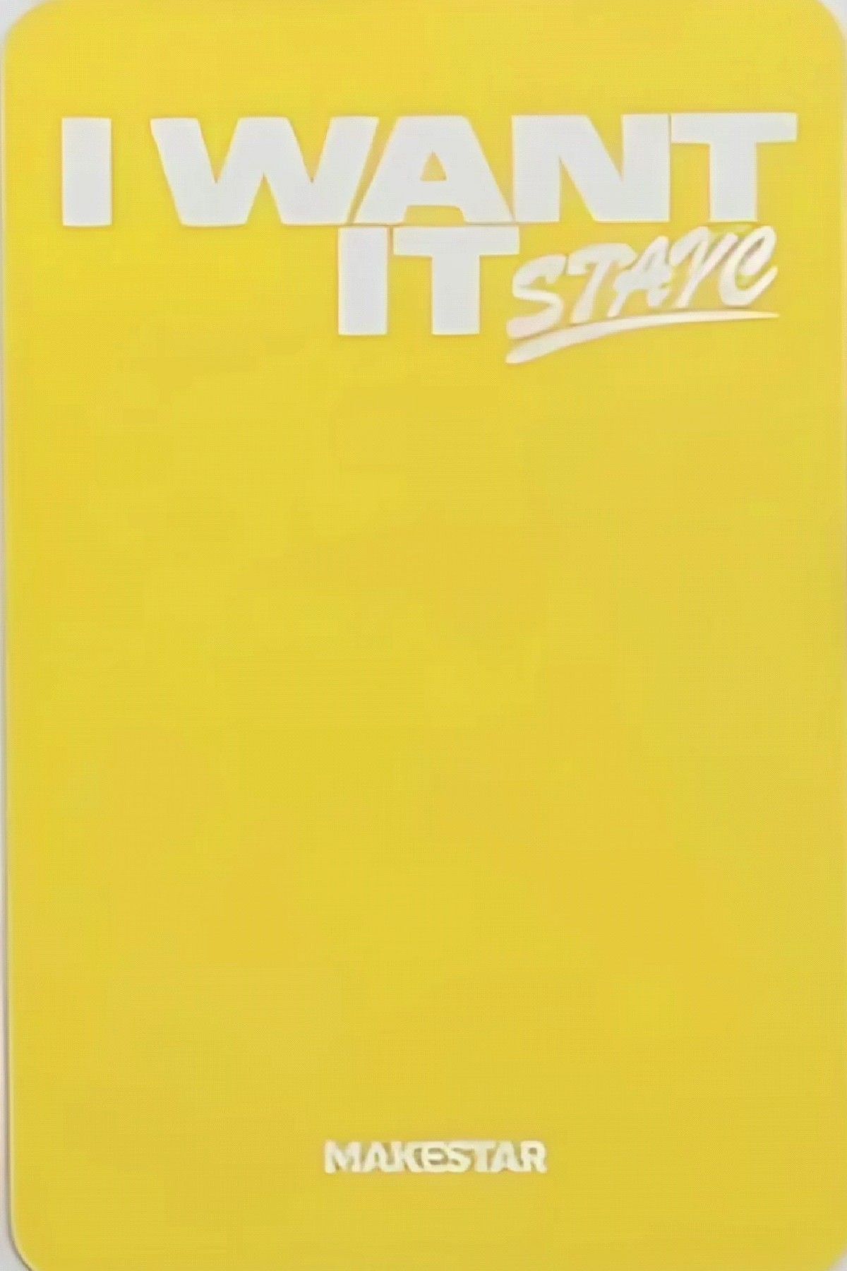 ISA STAYC photocard back side - Offline