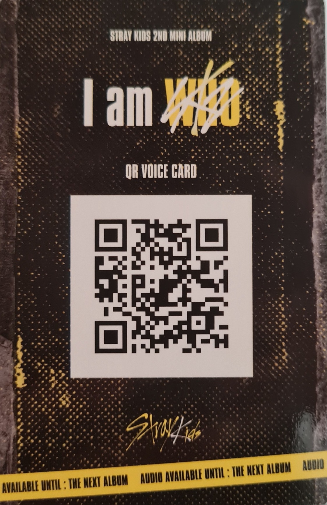 I.N Stray Kids photocard back side - Selfie Ver.