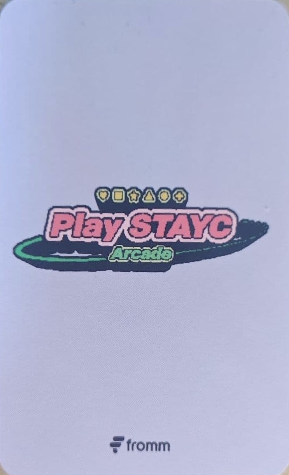 J STAYC photocard back side - Fromm Benefit