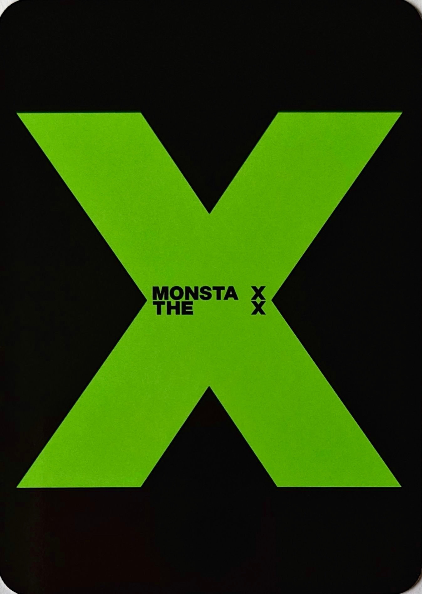 Kihyun MONSTA X photocard back side - Photocard
