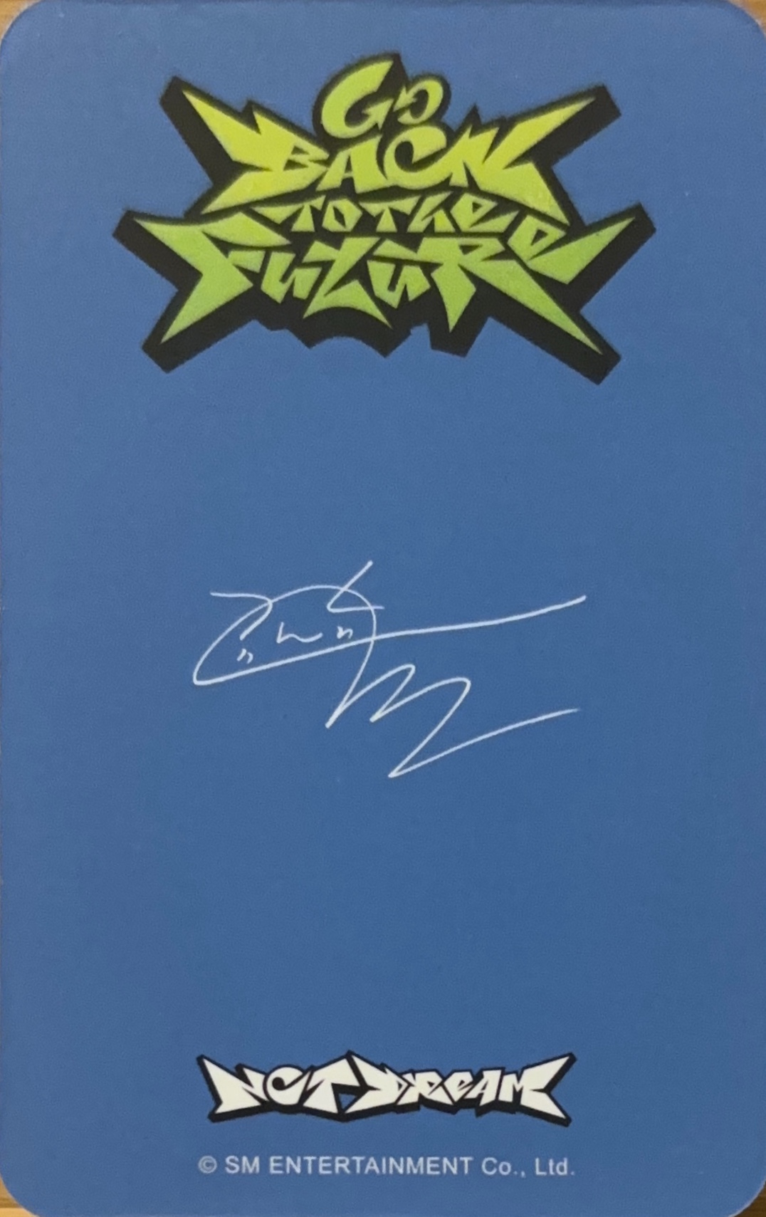 Jisung NCT DREAM photocard back side - Fansing Benefit