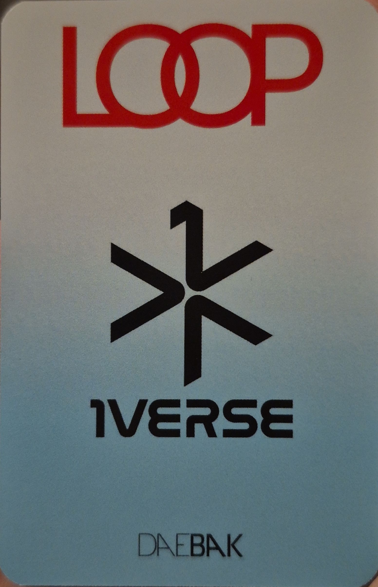 Aito 1VERSE photocard back side - Preorder