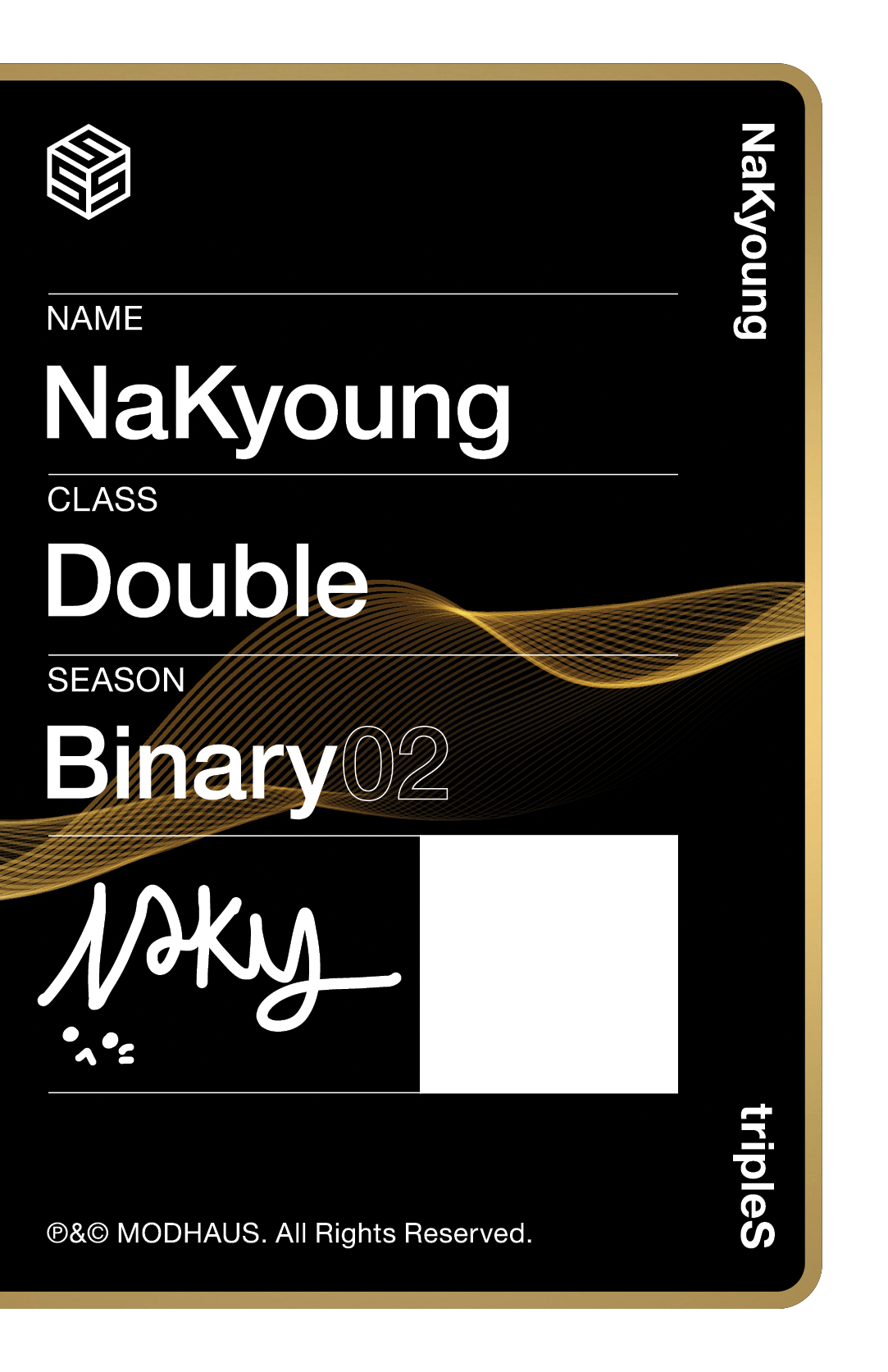 Nakyoung tripleS photocard back side - Double Class Objekt