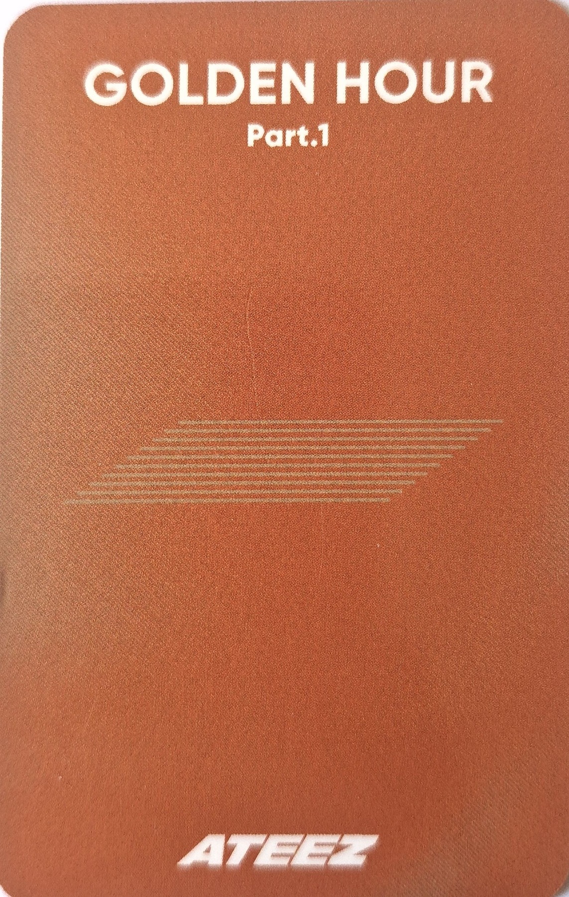 Seonghwa ATEEZ photocard back side - Photocard Z