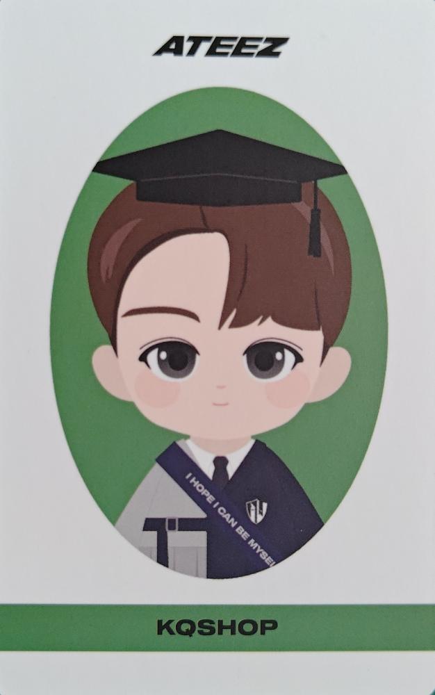 Jongho ATEEZ photocard back side - Figure Ver.