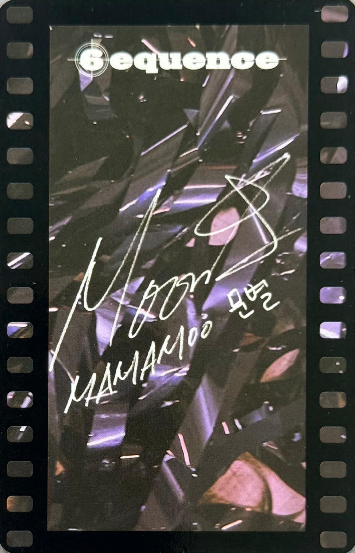 Moonbyul Moon Byul photocard back side - Photocard
