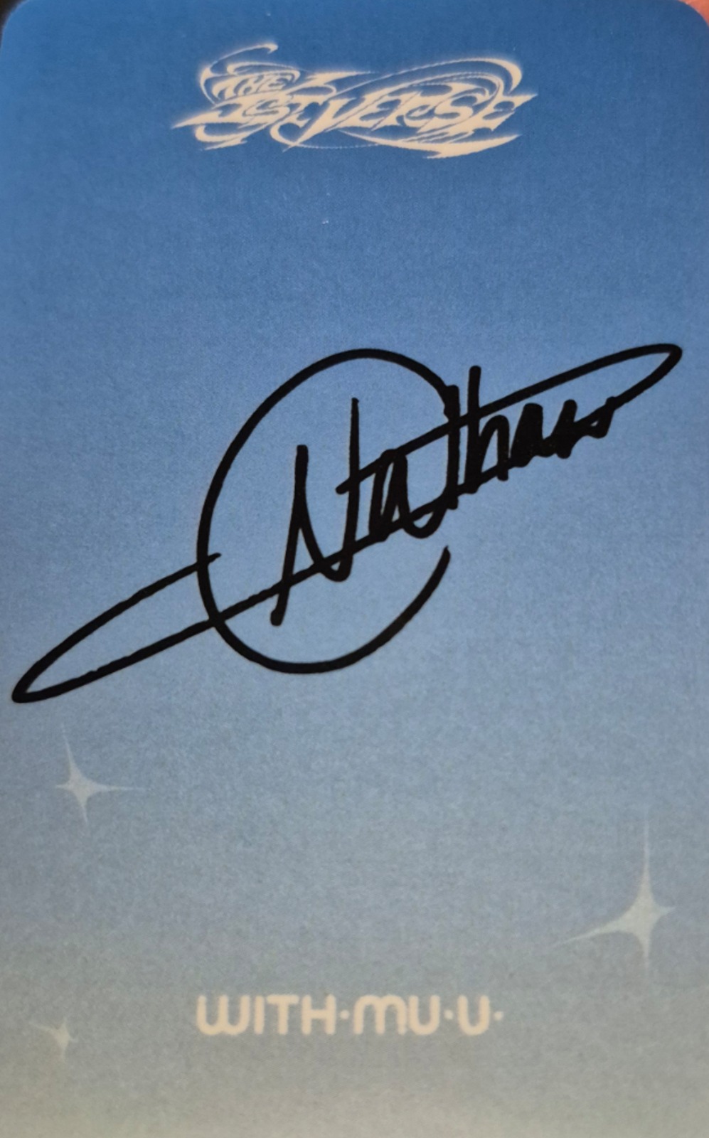 Nathan 1VERSE photocard back side - Showcase Event
