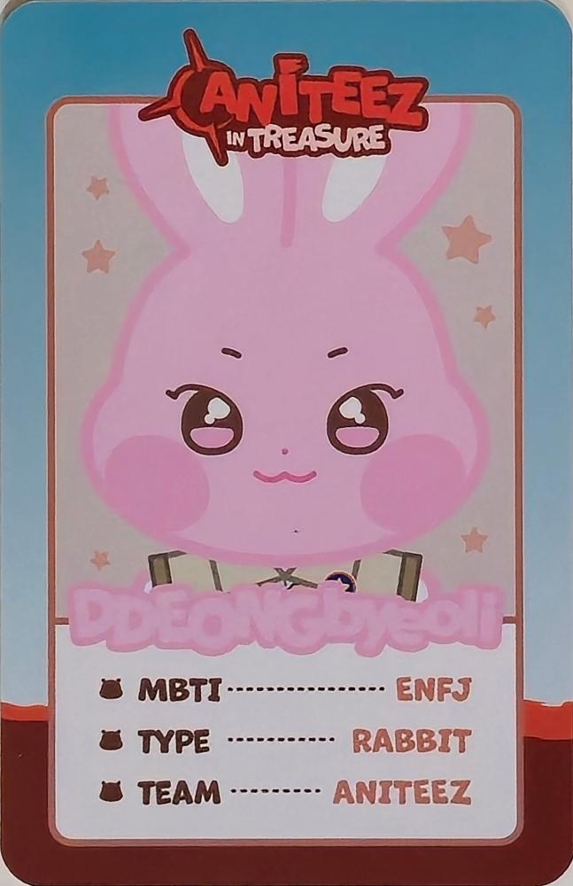 Seonghwa ATEEZ photocard back side - Trading Cards