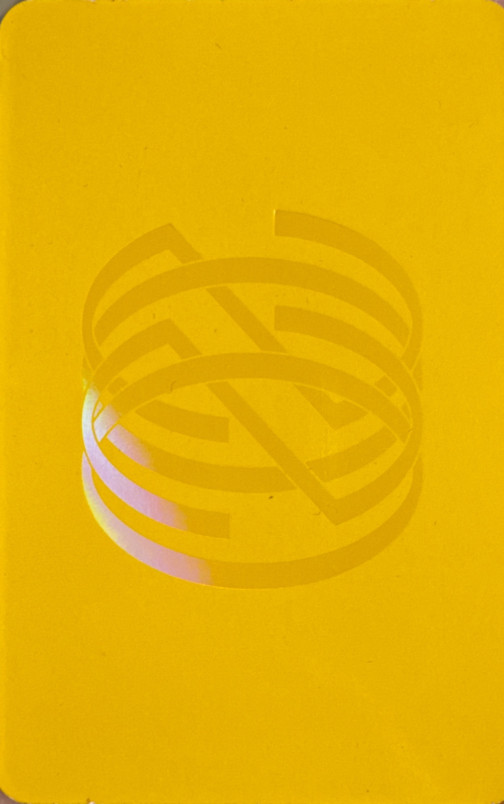 Chenle NCT photocard back side - ID Card