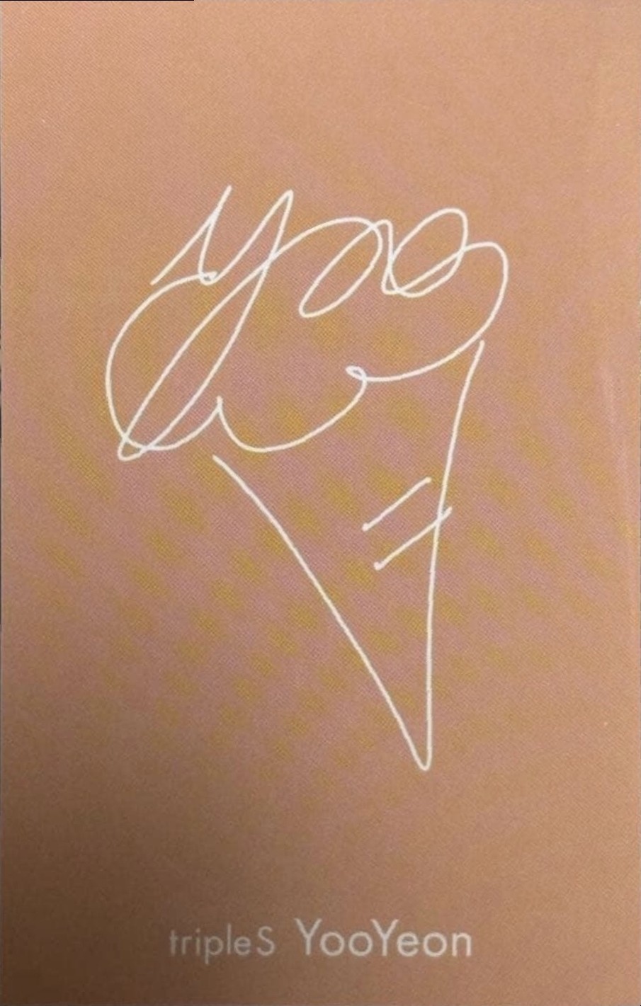 Yooyeon tripleS photocard back side - Photocard Event
