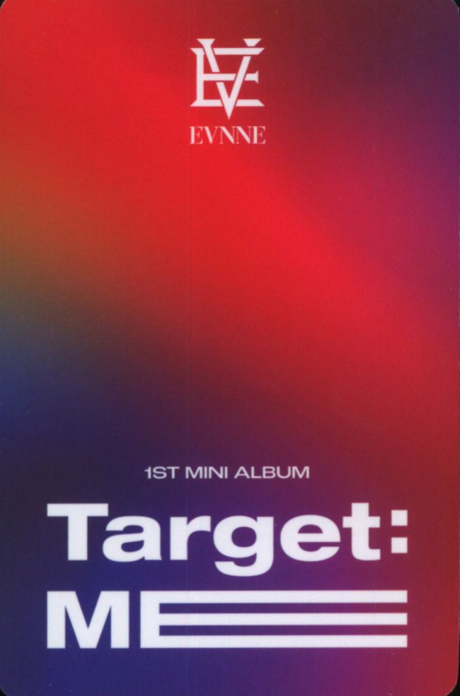 Keita EVNNE photocard back side - Photocard