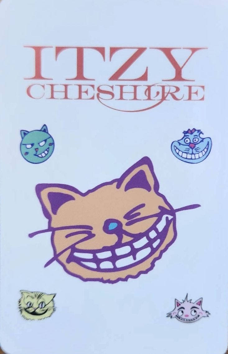 LIA ITZY photocard back side - Set Benefit