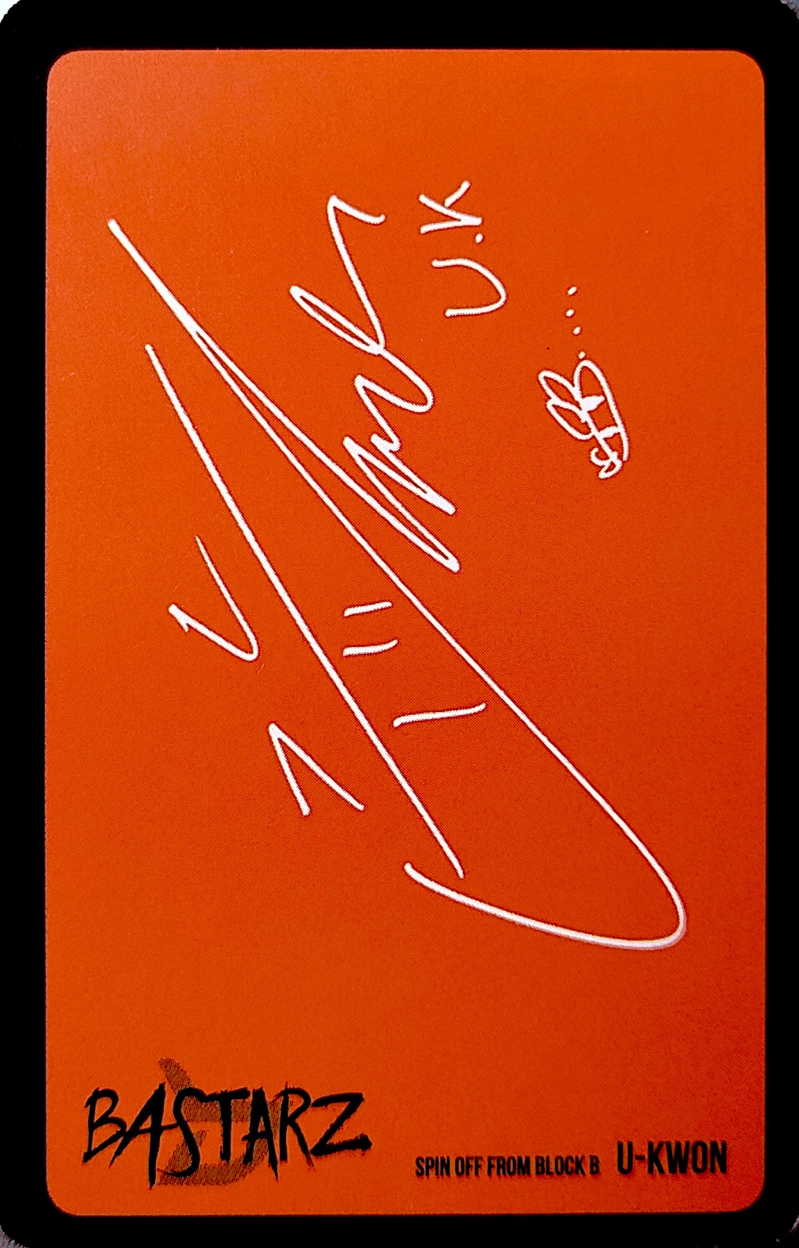 U-kwon Block B BASTARZ photocard back side - Photocard