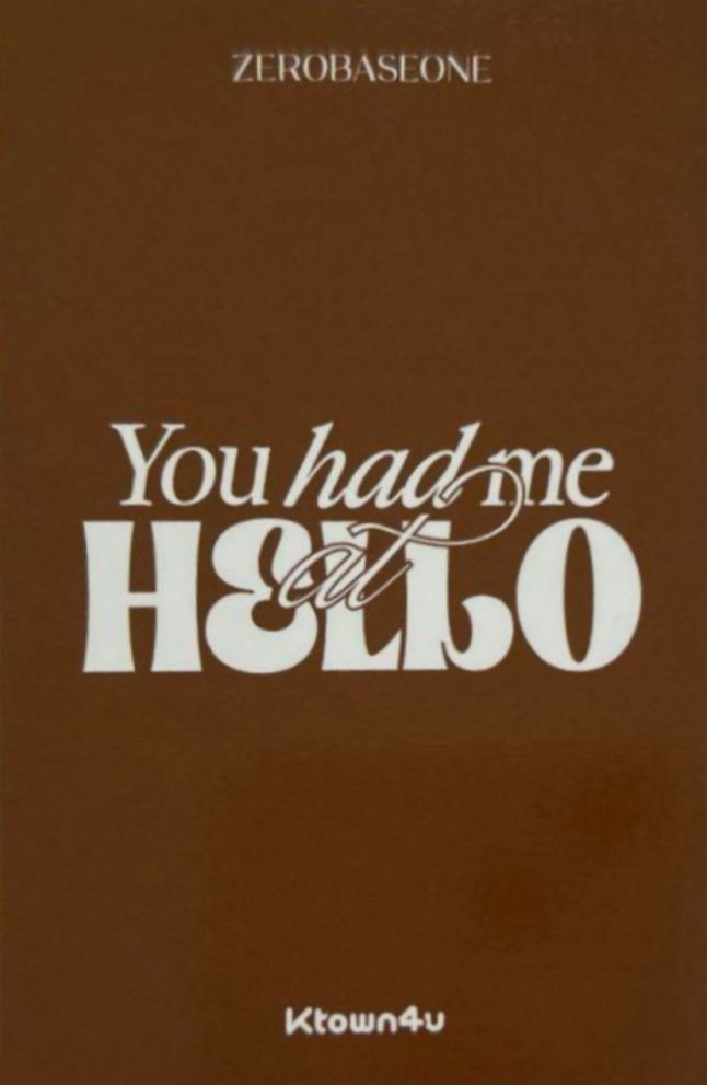 Yujin ZEROBASEONE photocard back side - Digipack Ver. Preorder