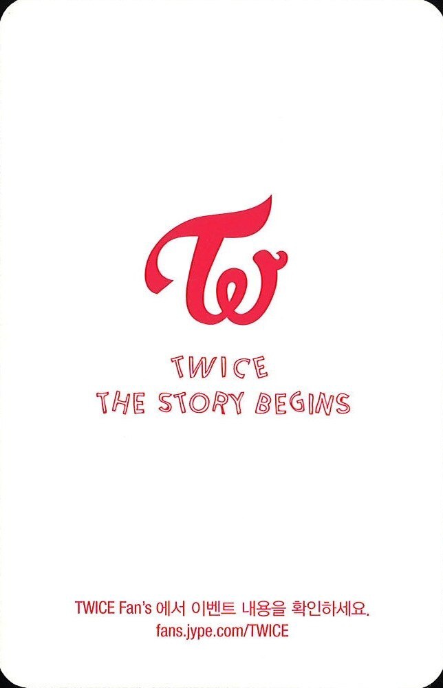 Jeongyeon, Dahyun & Mina TWICE photocard back side - Unit Card