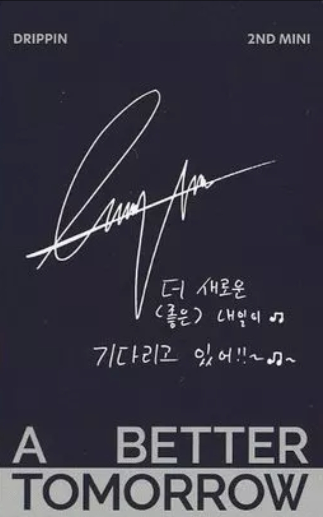 Alex DRIPPIN photocard back side - Photocard