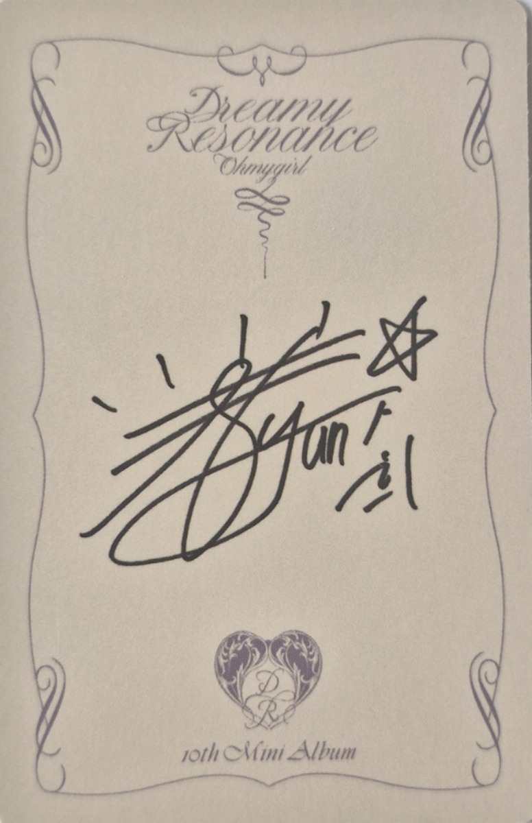 Seunghee OH MY GIRL photocard back side - Photocard