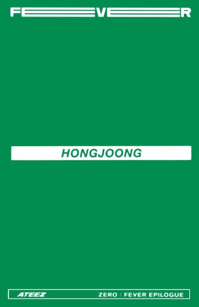 Hongjoong ATEEZ photocard back side - Limited Photocards