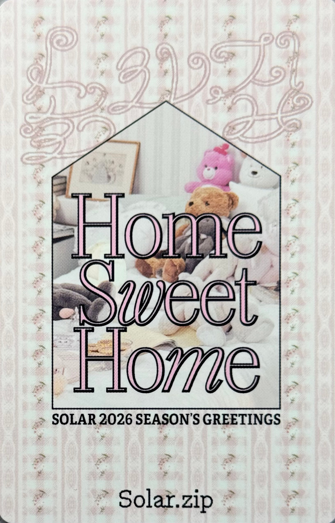 Solar Solar photocard back side - Concept Photocard Set