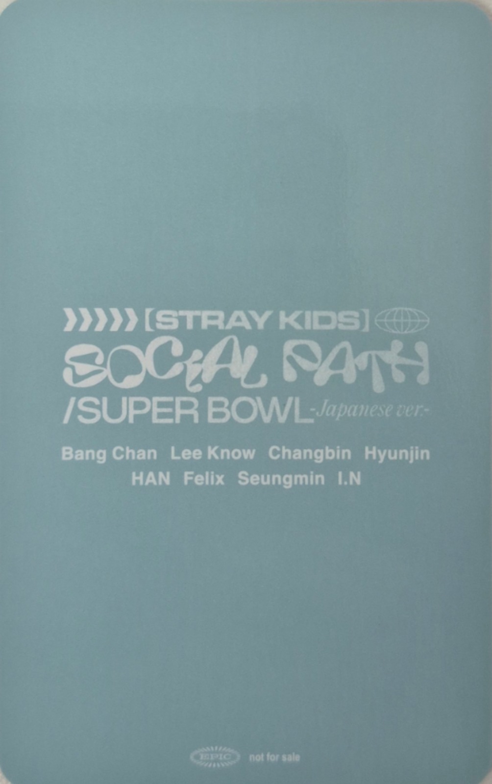 Felix Stray Kids photocard back side - Benefit