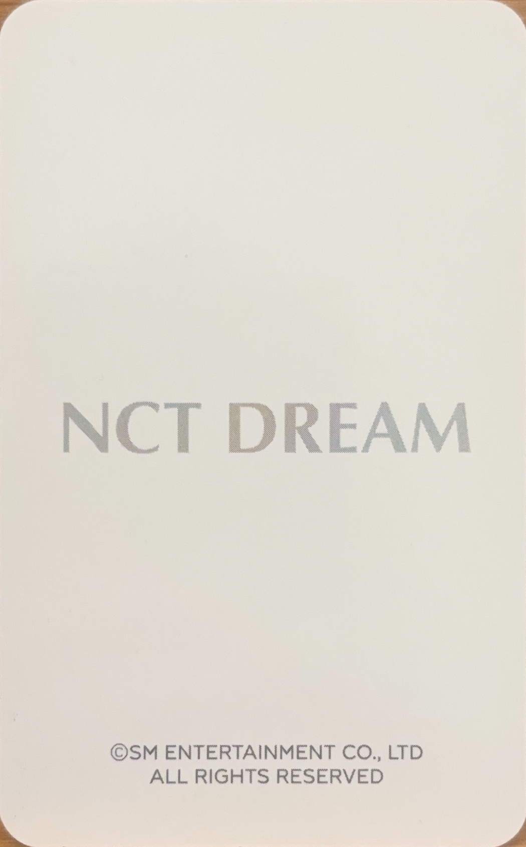 Jisung NCT DREAM photocard back side - Synnara Pre-Order
