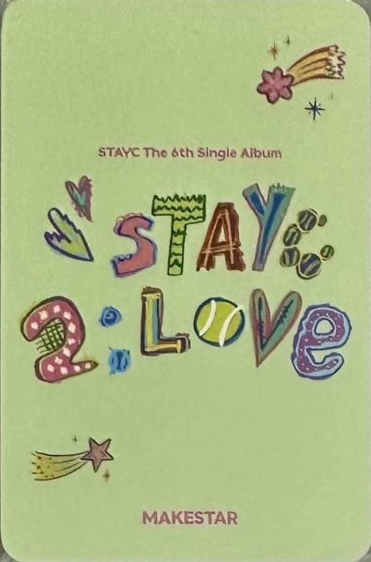 Yoon STAYC photocard back side - Online