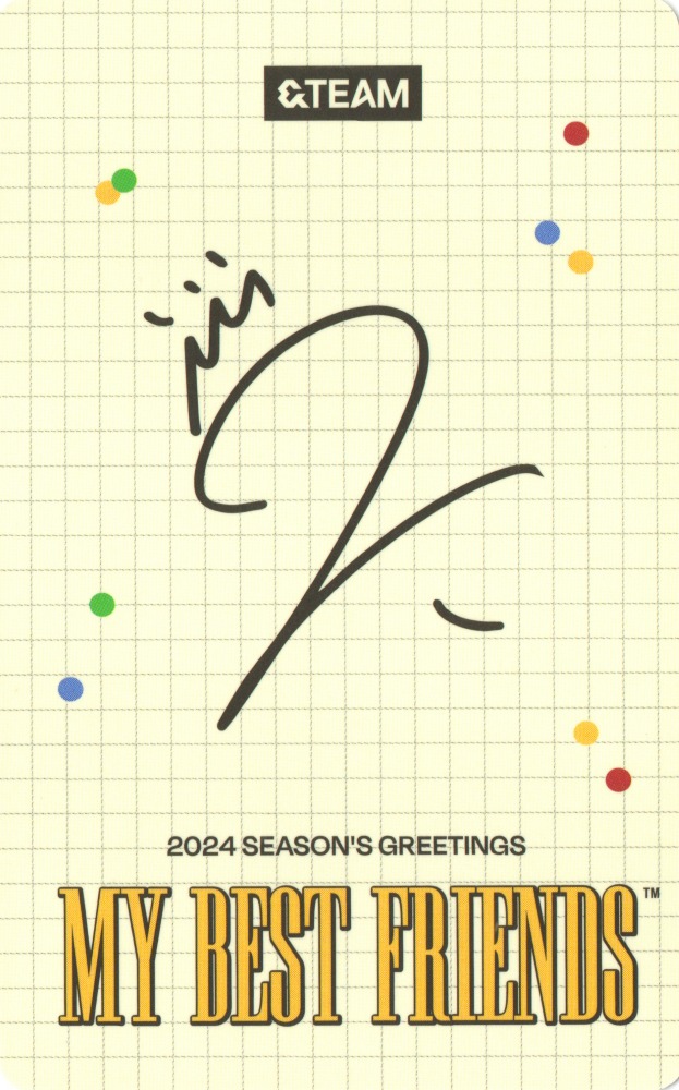 K &TEAM photocard back side - Photocard Set