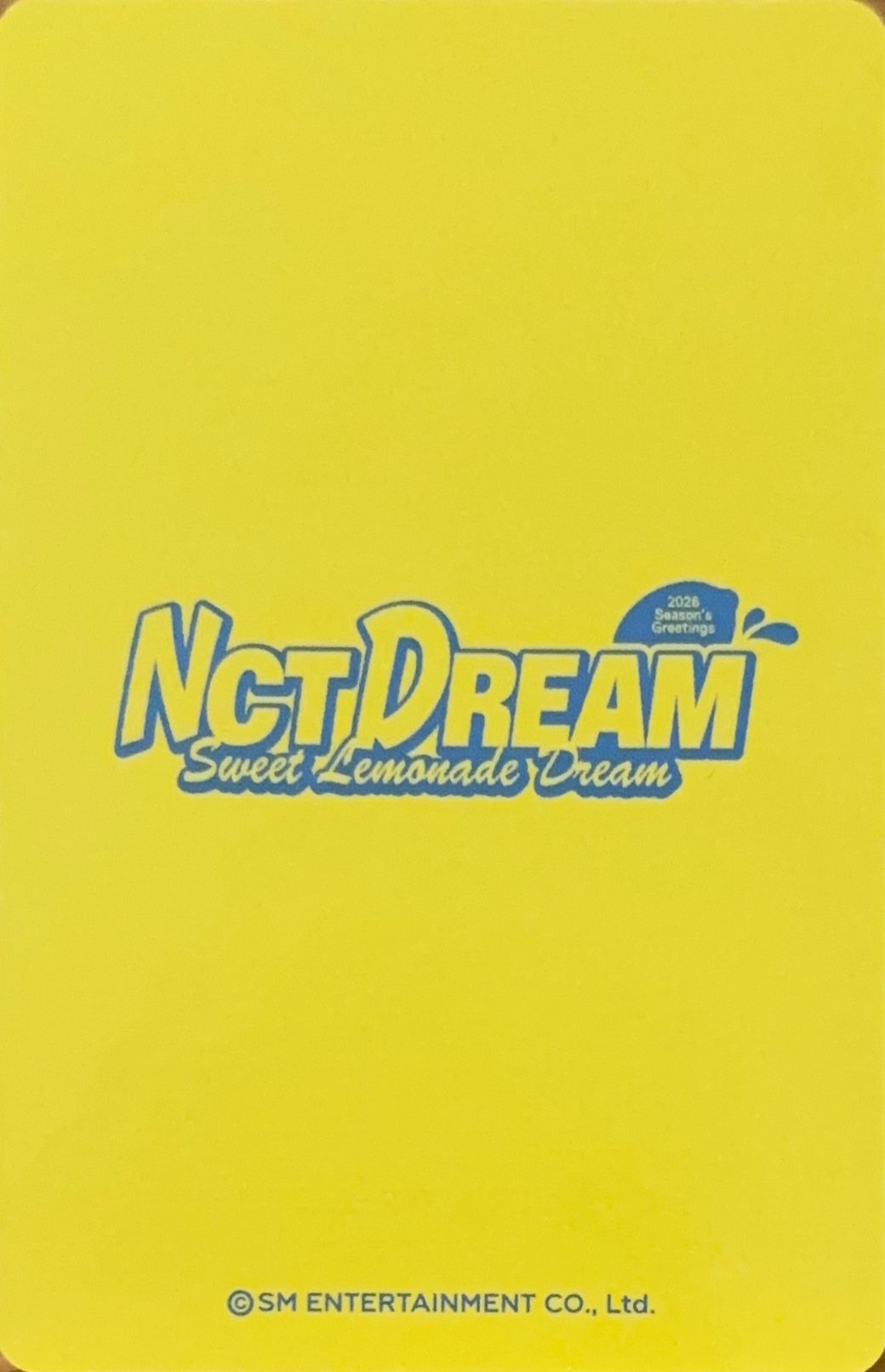 Haechan NCT DREAM photocard back side - SM Store - Preorder